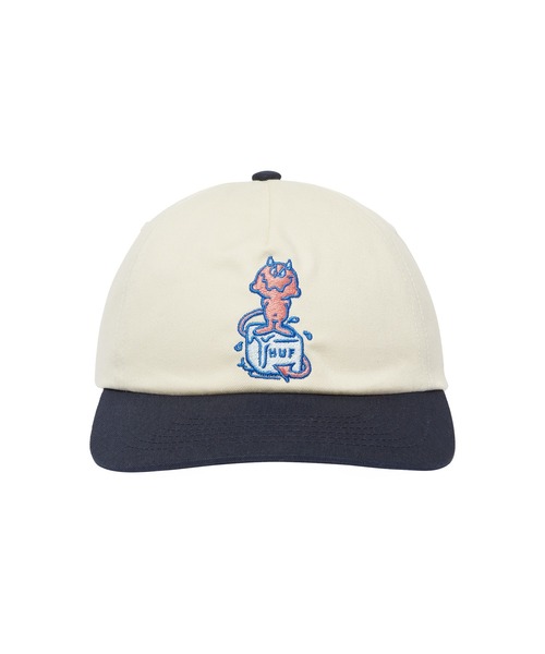 HUF(ハフ)の「MELT 5 PANEL SNAPBACK(キャップ・メンズ・グリーン/ナチュラル・O/S)」の3枚目の写真