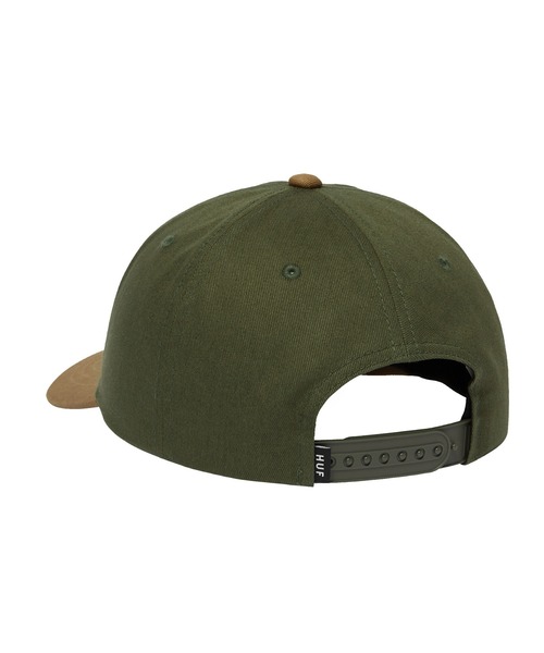 HUF(ハフ)の「MELT 5 PANEL SNAPBACK(キャップ・メンズ・グリーン/ナチュラル・O/S)」の6枚目の写真