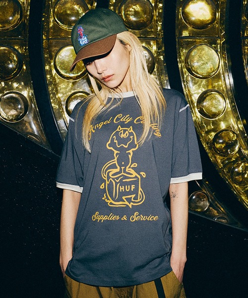 HUF(ハフ)の「MELT 5 PANEL SNAPBACK(キャップ・メンズ・グリーン/ナチュラル・O/S)」の9枚目の写真