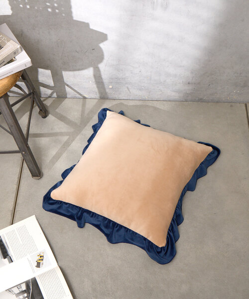 BIRTHDAY BAR(バースデイバー)の「【SAHIR サヒール】Velour cushion cover ベロアクッションカバー(クッション/クッションカバー・レディース・ベージュ/ピンク・0)」の6枚目の写真