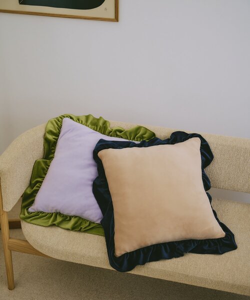 BIRTHDAY BAR(バースデイバー)の「【SAHIR サヒール】Velour cushion cover ベロアクッションカバー(クッション/クッションカバー・レディース・ベージュ/ピンク・0)」の9枚目の写真