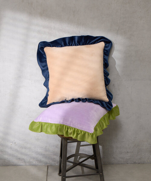 BIRTHDAY BAR(バースデイバー)の「【SAHIR サヒール】Velour cushion cover ベロアクッションカバー(クッション/クッションカバー・レディース・ベージュ/ピンク・0)」の13枚目の写真