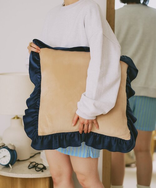 BIRTHDAY BAR(バースデイバー)の「【SAHIR サヒール】Velour cushion cover ベロアクッションカバー(クッション/クッションカバー・レディース・ベージュ/ピンク・0)」の21枚目の写真