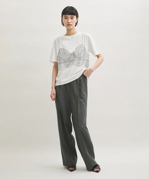 PROTAGONISTA（プロタゴニスタ）の「【PROTAGONISTA(プロタゴニスタ)】別注 LANGELIE TEE（Tシャツ/カットソー・レディース・ホワイト/ライトグレー・FREE）」の11枚目の写真