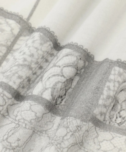 PROTAGONISTA（プロタゴニスタ）の「【PROTAGONISTA(プロタゴニスタ)】別注 LANGELIE TEE（Tシャツ/カットソー・レディース・ホワイト/ライトグレー・FREE）」の13枚目の写真