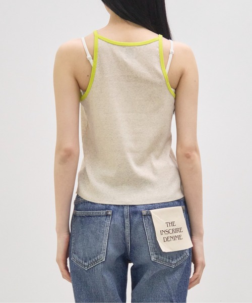 GOOD PEOPLE GOOD STITCHING GOOD PRODUCT(グッドピープルグッドスティッチンググッドプロダクト)の「【GOOD PEOPLE GOOD STITCHING GOOD PRODUCT/グッドピープルグッドスティッチンググッドプロダクト】Tank Top/タンクトップ(タンクトップ・レディース・ブラック/ベージュ/ライム/グレー・SMALL)」の10枚目の写真