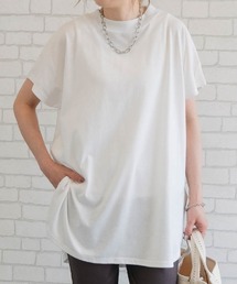 aquagarage | ロング丈ラウンドヘムカットソー(Tシャツ/カットソー)