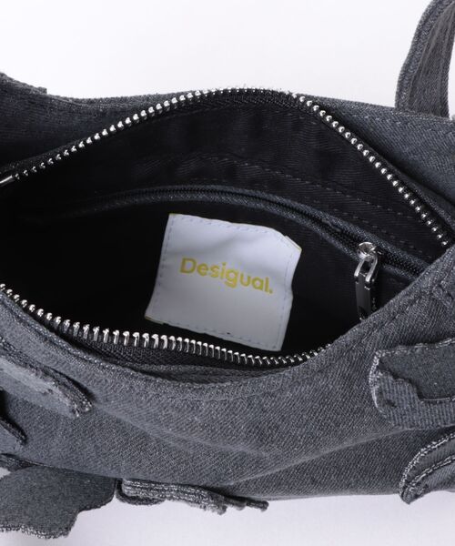 Desigual(デシグアル)の「アップリケフラワー ミニショルダーバッグ(ボディバッグ/ウエストポーチ・レディース・ブラック・FREE)」の5枚目の写真