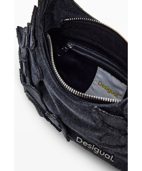 Desigual(デシグアル)の「アップリケフラワー ミニショルダーバッグ(ボディバッグ/ウエストポーチ・レディース・ブラック・FREE)」の8枚目の写真