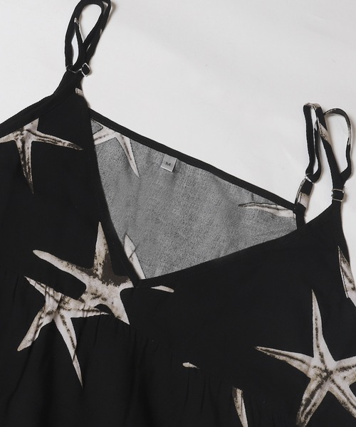 coca（coca）（コカ）の「ヒトデ柄ティアードワンピース（ワンピース・レディース・ブラック・L/M）」の12枚目の写真