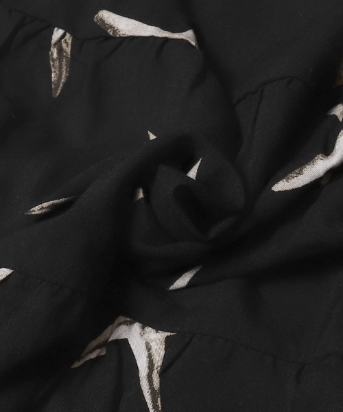 coca（coca）（コカ）の「ヒトデ柄ティアードワンピース（ワンピース・レディース・ブラック・L/M）」の15枚目の写真