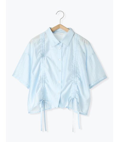 ehka sopo（エヘカソポ）の「ドロストシャツ（シャツ/ブラウス・レディース・キナリ/ピンク/サックスブルー/グレー・F）」の11枚目の写真