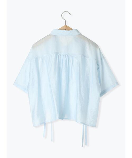 ehka sopo（エヘカソポ）の「ドロストシャツ（シャツ/ブラウス・レディース・キナリ/ピンク/サックスブルー/グレー・F）」の12枚目の写真