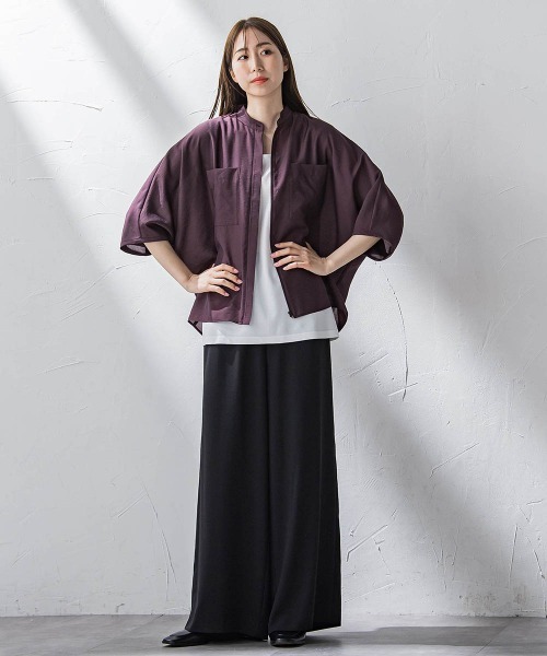 セール】キレリワイドパンツ≪洗濯機で洗える≫（スラックス）｜la.f