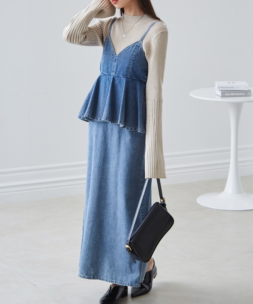 RANAN（ラナン）の「フレア袖バイカラーリブニット（ニット/セーター・レディース・グレー/ボルドー/ベージュ・M/L/LL）」の13枚目の写真