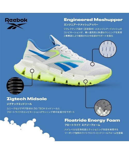 Reebok(リーボック)の「フロートジグ 1 / FLOATZIG 1(スニーカー・レディース・ホワイト/ストーン・22.5cm/23.0cm/23.5cm/24.5cm/24.0cm/25.0cm)」の19枚目の写真