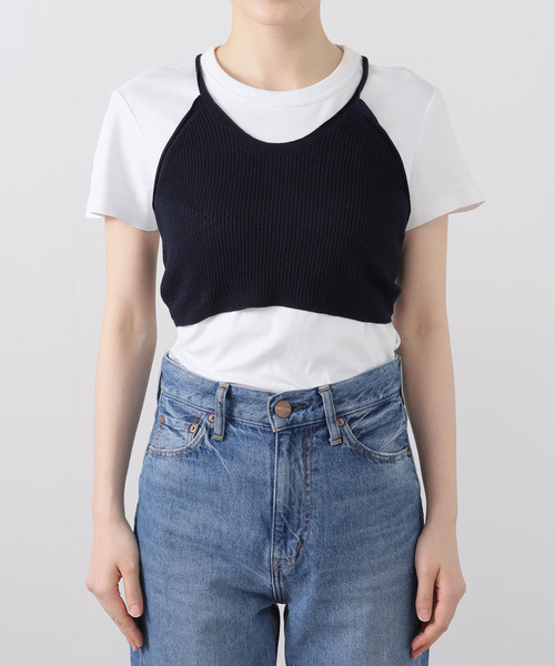 JOURNAL STANDARD（ジャーナルスタンダード）の「【CAROUSELAMBRA/ケラウズランブラ】 WRAP CAMI GOLD JHON（その他トップス・レディース・ネイビー・FREE）」の5枚目の写真