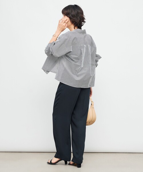 NOLLEY’S（ノーリーズ）の「エアリーショートシャツ（シャツ/ブラウス・レディース・ブラウン/ミント/ホワイト系その他4・38）」の18枚目の写真