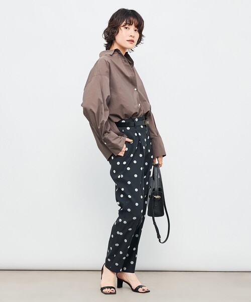 NOLLEY’S（ノーリーズ）の「エアリーショートシャツ（シャツ/ブラウス・レディース・ブラウン/ミント/ホワイト系その他4・38）」の4枚目の写真