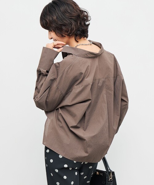 NOLLEY’S（ノーリーズ）の「エアリーショートシャツ（シャツ/ブラウス・レディース・ブラウン/ミント/ホワイト系その他4・38）」の7枚目の写真