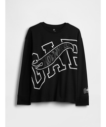 GAP ギャップ　ロングスリーブシャツ 恐竜　90s 00s old タグ付き セール】恐竜ファスナー グラフィックtシャツ (キッズ)（Tシャツ