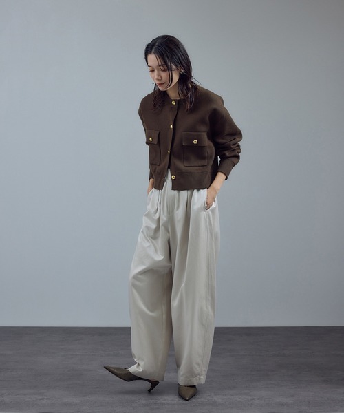 WEB限定】スウェットライクメタルボタンカーディガン 2 / 新色追加