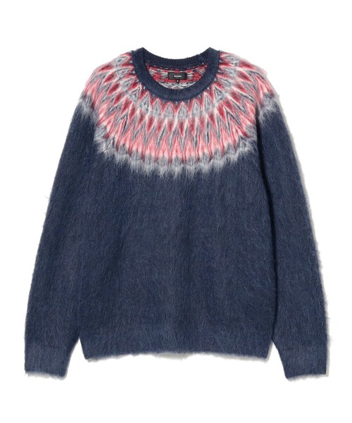 BEAMS（ビームス）の「リラックスフィット 5ゲージ ノルディック シャギー ニット（ニット/セーター・メンズ・ブラック/ネイビー・S/XL/L/M）」の5枚目の写真