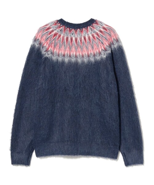 BEAMS（ビームス）の「リラックスフィット 5ゲージ ノルディック シャギー ニット（ニット/セーター・メンズ・ブラック/ネイビー・S/XL/L/M）」の8枚目の写真