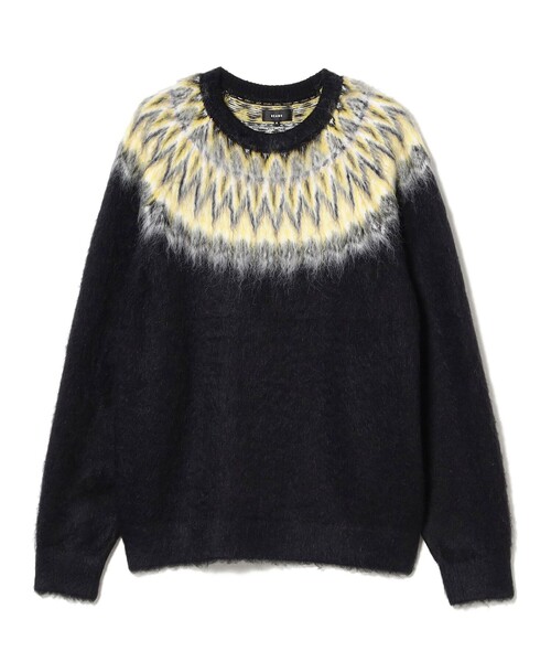 BEAMS（ビームス）の「リラックスフィット 5ゲージ ノルディック シャギー ニット（ニット/セーター・メンズ・ブラック/ネイビー・S/XL/L/M）」の13枚目の写真