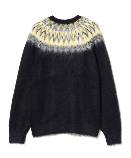 BEAMS（ビームス）の「リラックスフィット 5ゲージ ノルディック シャギー ニット（ニット/セーター・メンズ・ブラック/ネイビー・S/XL/L/M）」の14枚目の写真