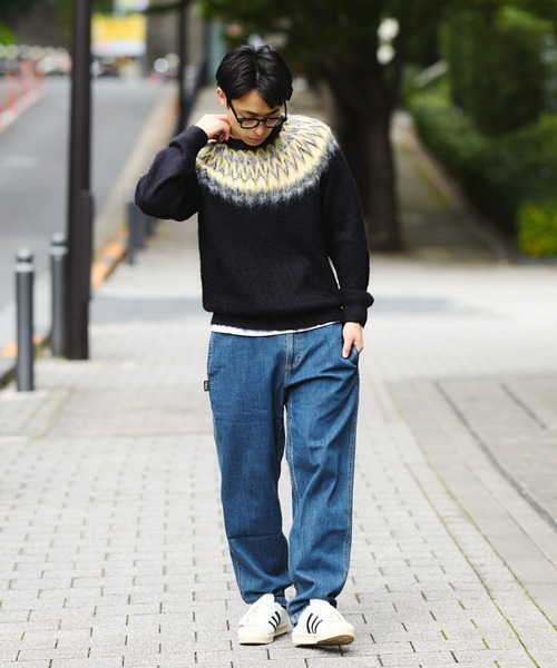 BEAMS（ビームス）の「リラックスフィット 5ゲージ ノルディック シャギー ニット（ニット/セーター・メンズ・ブラック/ネイビー・S/XL/L/M）」の3枚目の写真