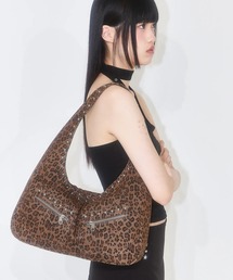 韓国商品/ILLIGO レオパード スタッド ショルダー バッグ 2WAY レオパード ミニバッグ ヒョウ柄 ショルダーバッグ