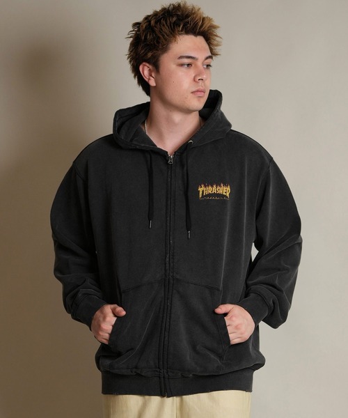 THRASHER/スラッシャー ジップアップ パーカー スウェット