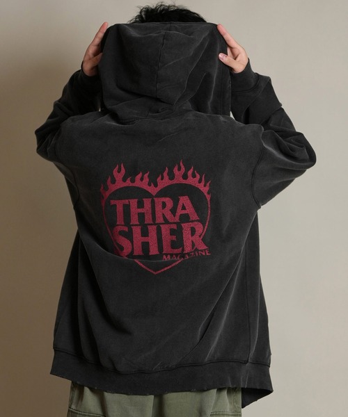 THRASHER/スラッシャー ジップアップ パーカー スウェット フーディー