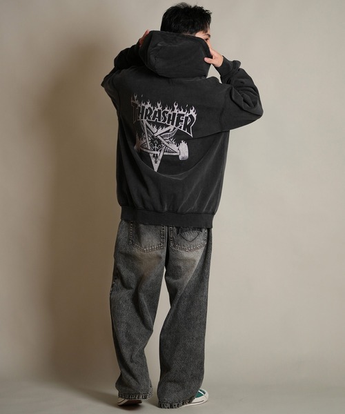 セール】THRASHER/スラッシャー ジップアップ パーカー スウェット