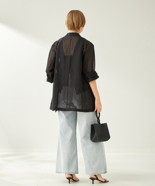 Plage Sheer ジャケット セール】Sheer ジャケット（ノーカラージャケット）｜Plage