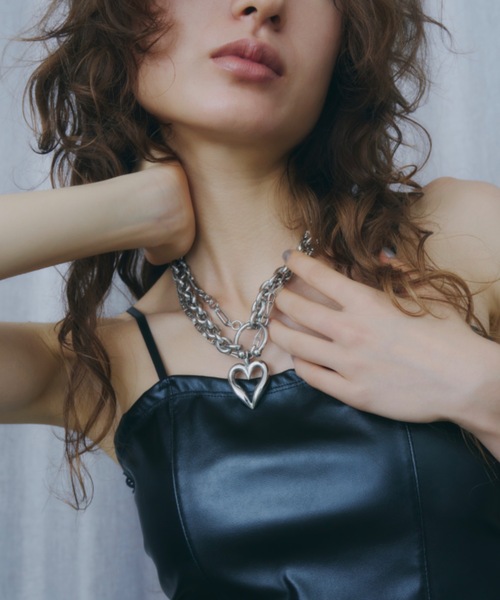 DTYYPE（ドタイプ）の「ボディピアス2連ネックレス（ネックレス・レディース・シルバー・FREE）」の13枚目の写真