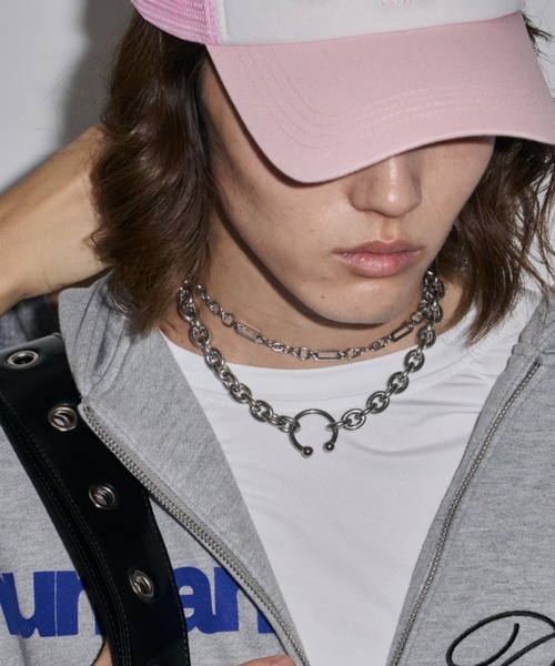 DTYYPE（ドタイプ）の「ボディピアス2連ネックレス（ネックレス・レディース・シルバー・FREE）」の20枚目の写真