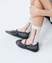 I HATE MONDAY（アイヘイトマンデー）の「「I HATE MONDAY / アイヘイトマンデー」WOMEN'S　シースルーソックス（ソックス/靴下）」