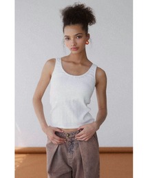 ALEXIA STAM - アリシアスタン   タンクトップ 新作 ブラウン 最終値下げ 早い者勝ち ALEXIA STAM（アリシアスタン）の「Open Back Tank Top /パッド
