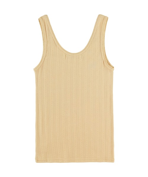 セール】Pico Lace Ribbon Tank Top /ピコレースリボンタンク