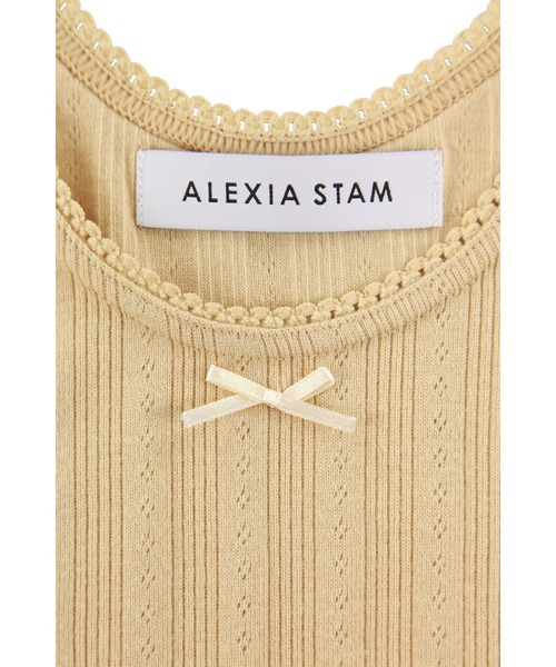 セール】Pico Lace Ribbon Tank Top /ピコレースリボンタンクトップ