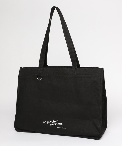 GLOBAL WORK（グローバルワーク）の「推しごとマルチBIGZIPトート/572602（トートバッグ・レディース・オフホワイト/レオパード/ブラック・FREE）」の2枚目の写真