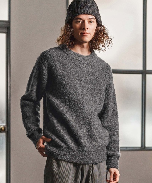 mn3158- ブークレヤーンモックネックニット(CA03-55302)（ニット