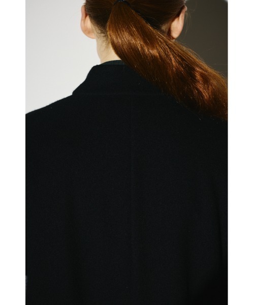 RIM.ARK（リムアーク）の「Dolman wool long vest ドルマンウールロングベスト（ノーカラーコート・レディース・ブラック/ネイビー/グレー・FREE）」の13枚目の写真