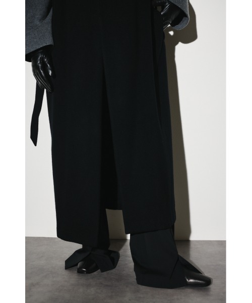 RIM.ARK（リムアーク）の「Dolman wool long vest ドルマンウールロングベスト（ノーカラーコート・レディース・ブラック/ネイビー/グレー・FREE）」の16枚目の写真