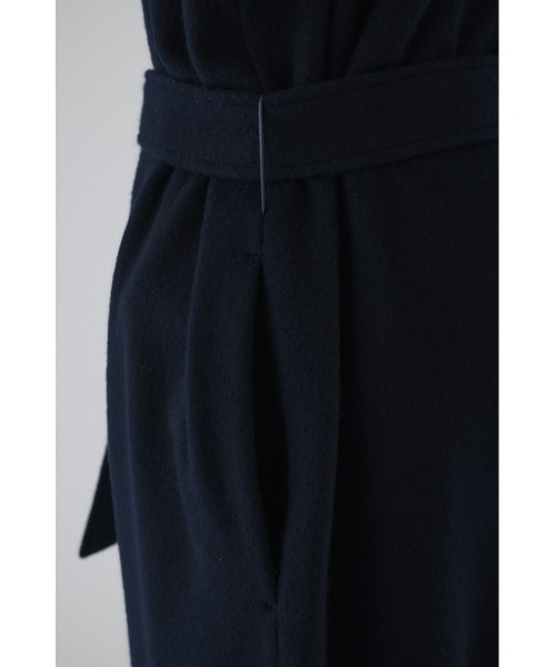 RIM.ARK（リムアーク）の「Dolman wool long vest ドルマンウールロングベスト（ノーカラーコート・レディース・ブラック/ネイビー/グレー・FREE）」の18枚目の写真