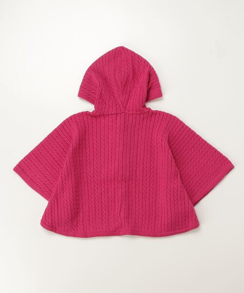 ミニケーブル コットン フーデッド ポンチョ（ポンチョ）｜POLO