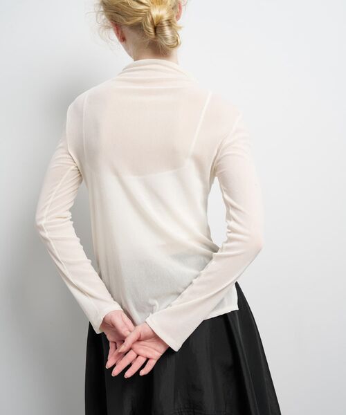 LANVIN en Bleu（ランバンオンブルー）の「フロッキーチュールカットソー（Tシャツ/カットソー・レディース・キャメル/オフホワイト・38）」の15枚目の写真