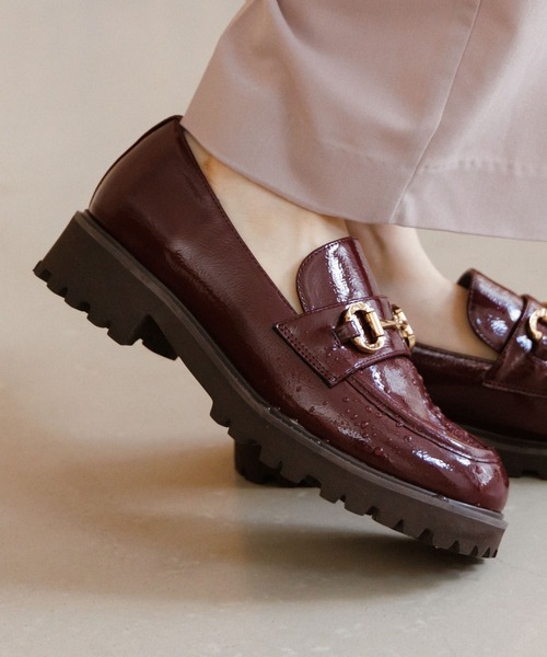 HIMIKO（ヒミコ）の「【卑弥呼】【耐水】トラックソールレインローファー（レインシューズ・レディース・ブラック/グレー/ブラウン・21.5cm/22.0cm/22.5cm/23.0cm/23.5cm/24.0cm/24.5cm/25.0cm/25.5cm/26.0cm/26.5cm）」の14枚目の写真